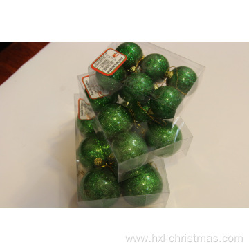 Christmas Glittery Pearlized Plastic Ball